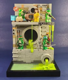 TMNT Sewer Diorama MOC - Part 2 - Teenage Mutant Ninja Turtles