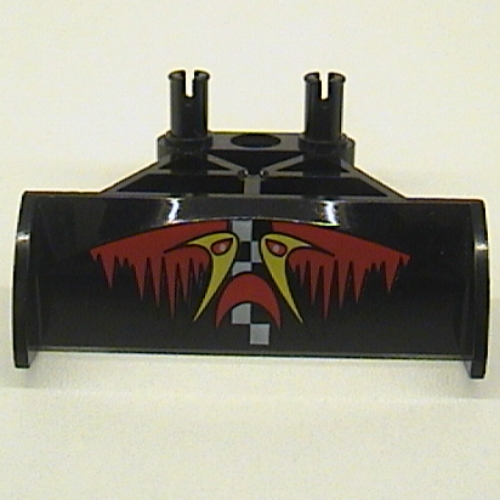 Lego Spoiler 3 x 4 x 6 with Red and Yellow Jack Stone Print