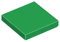 Tile 2 x 2 with Groove / Green