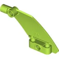 Technic Panel Curved 5 x 7 Parallelogram Right / Lime