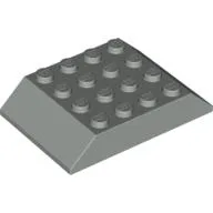 Brick Sloped 45° 6 x 4 Double [aka Train Roof] / Light Gray