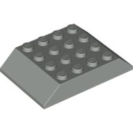 Lego Brick Sloped 45° 6 x 4 Double [aka Train Roof] / Light Gray