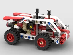 Racer with Gearbox and Engine