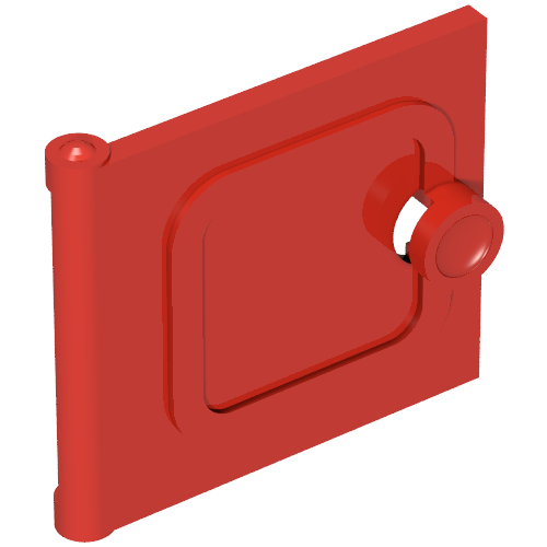 Lego Fabuland, Door, Cupboard 2 x 6 x 7 / Red
