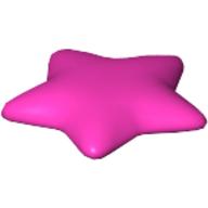 Lego Clikits Icon, Star 2 x 2 Large with Pin / Dark Pink