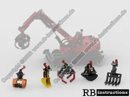 Additional attachments for 42144 Material Handler (Umschlagbagger)