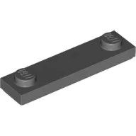 Plate Special 1 x 4 with 2 Studs with Groove [New Underside] / Dark Bluish Gray
