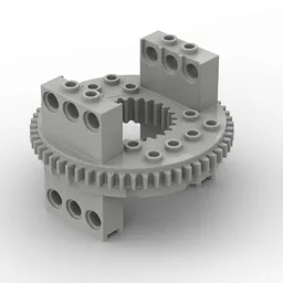 Technic Turntable Large Type 1, 56 Tooth [Complete Assembly] / Light Gray