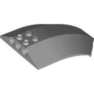 Lego Windscreen 8 x 6 x 2 Curved / Light Bluish Gray