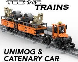 Technic Train: UNIMOG & Catenary Car Wood (Tan) Ladders