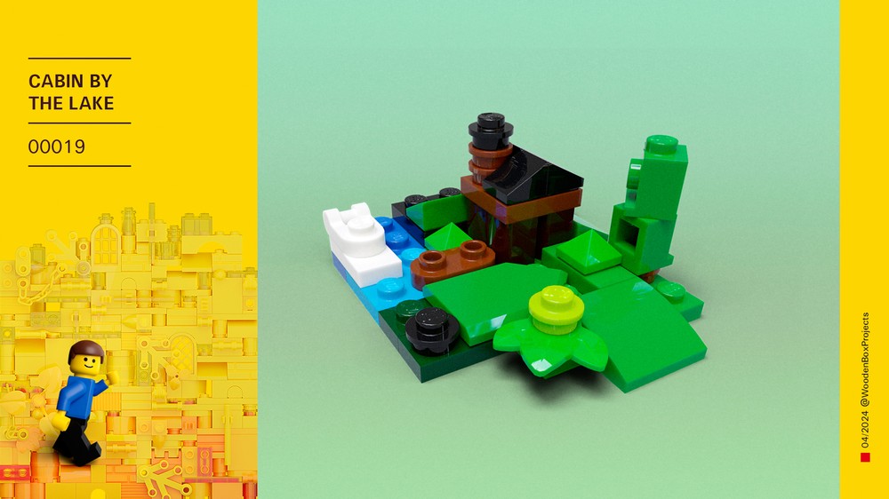 Lego Cabin By The Lake