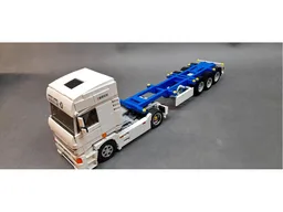container chassis semitrailer Krone red