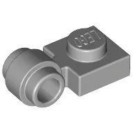 Plate Special 1 x 1 with Clip Light, Bar Hole [Thick Ring] / Light Bluish Gray