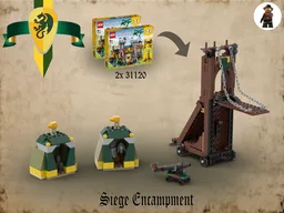 Siege Encampment - Green Dragons (2x 31120)