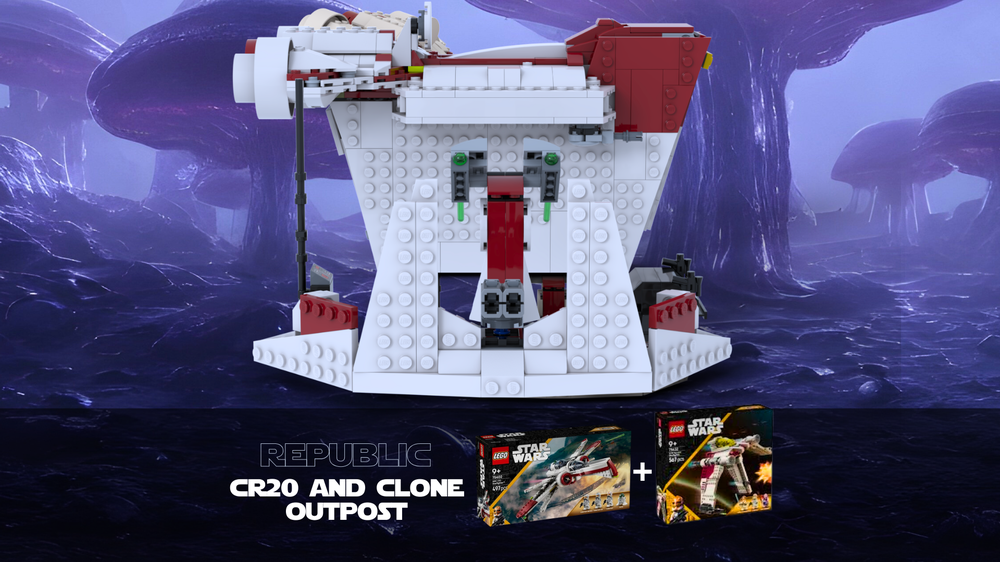 Lego Republic CR-20 & Clone Outpost - 75402 + 75432 alternative