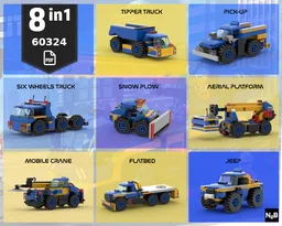 Lego 60324 builder's pack 8in1