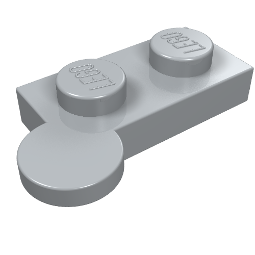 Lego Hinge Plate 1 x 4 Swivel Top [Solid Pin] / Light Bluish Gray