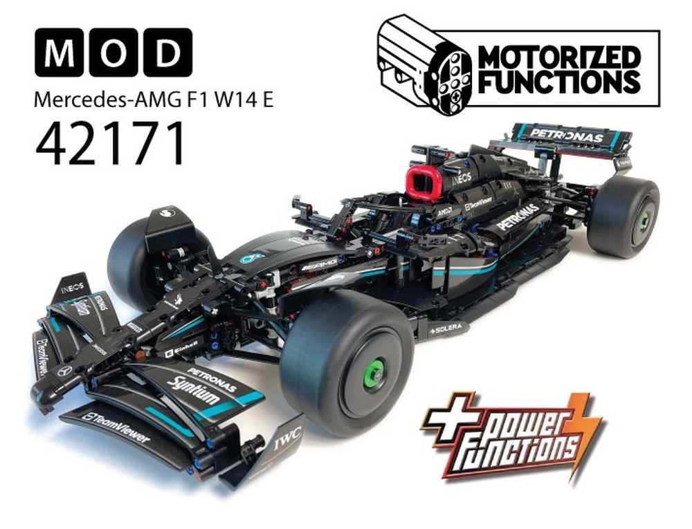 Lego 42171 Mercedes-AMG F1 W14 E Performance RC MOD for Power Function Motors