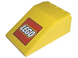 Windscreen 6 x 4 x 2 Canopy with LEGO Logo Pattern (Sticker) - Sets 2148 / 10156