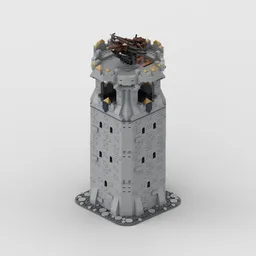 Medieval Castle: Tower - Modular with Full interior