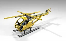 Helicopter with motor powered rotors