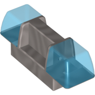 Lego Duplo Siren / Flashing Light - Trans-Dark Blue / Pearl Light Gray