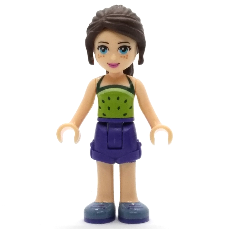 Lego Naomi - Lime Top, Dark Purple Skirt