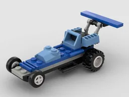 4593-1-s2 - Blue Car with 42289 Fake Pullback Motor Ver-b