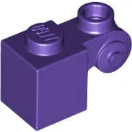 Brick Special 1 x 1 with Scroll with Open Stud / Dark Purple