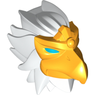 Lego Large Figure Head Bird, Eagle Print / White