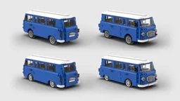 Barkas B1000 Bus / Van Blue