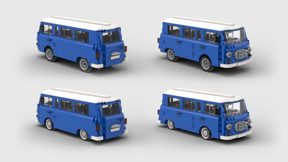 Lego Barkas B1000 Bus / Van Blue