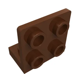 Bracket 1 x 2 - 2 x 2 Inverted / Reddish Brown