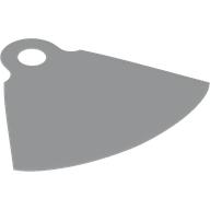 Lego Neckwear Cape with One Top Hole, Cutout at Top / White