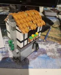 Medieval Small House (2 stories) Compatible with Lion Knight Castle