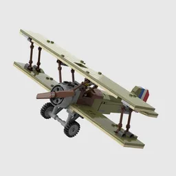 Sopwith Camel minifigure scale