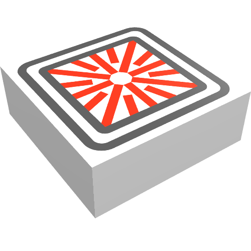 Lego Tile 1 x 1 with Computer Targeting Display Print