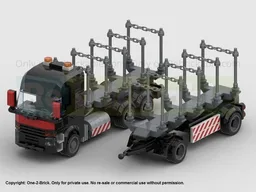 Logging Truck with Trailer