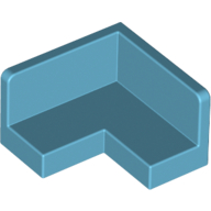 Lego Panel 2 x 2 x 1 Corner / Medium Azure