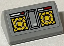 Slope 30 1 x 2 x 2/3 with Yellow Knobs and Signal Strength Display Pattern (Sticker) - Set 8424