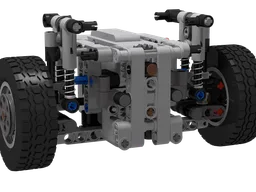 Low floor front axle