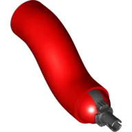 Creature Body Part, Dragon Neck, S-Curve with Black Moveable Ball Joint Pin / Red
