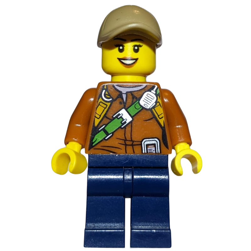 Lego Explorer, Woman, Shirt with Straps and Radio, Dark Tan Cap