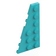 Lego Wedge Plate 6 x 3 Left / Dark Azure