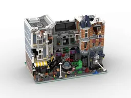 Assembly Square - Superhero Battle Scene