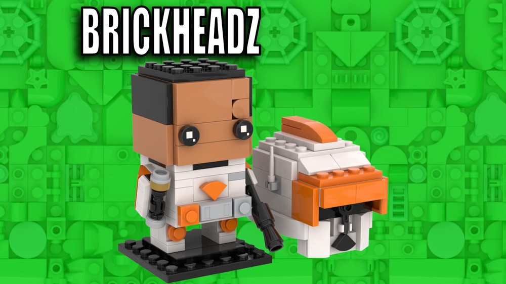 Lego Clone Commander Cody Brickheadz 40675 Modified Face & Phase 1 Helmet Build