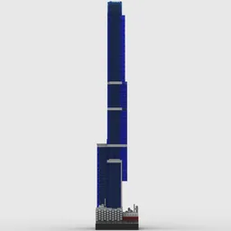 Central Park Tower at 1/650th scale
