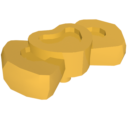 Lego Headwear Accessory Bow with Heart (Animal Grooming Kit) / Pearl Gold