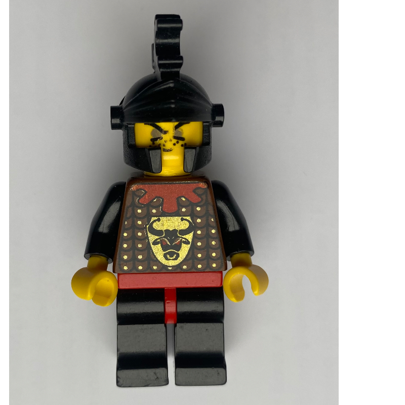 Lego Knight (Knights Kingdom I) - Bull Robber, Black Helmet