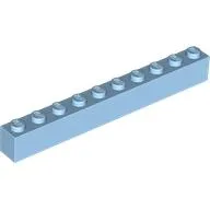 Brick 1 x 10 / Pastel Blue